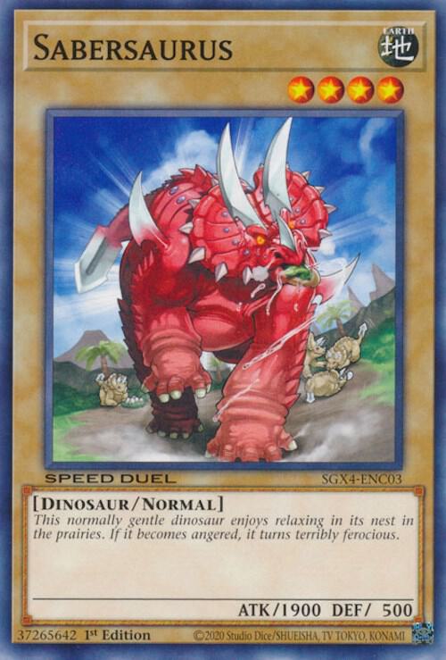 Sabersaurus card image