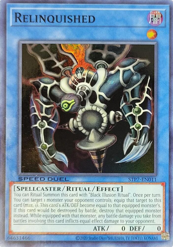 Relinquished card image