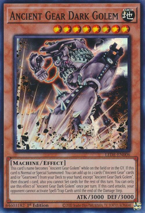 Ancient Gear Dark Golem card image