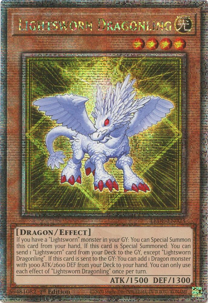 Lightsworn Dragonling (Quarter Century Secret Rare) card image