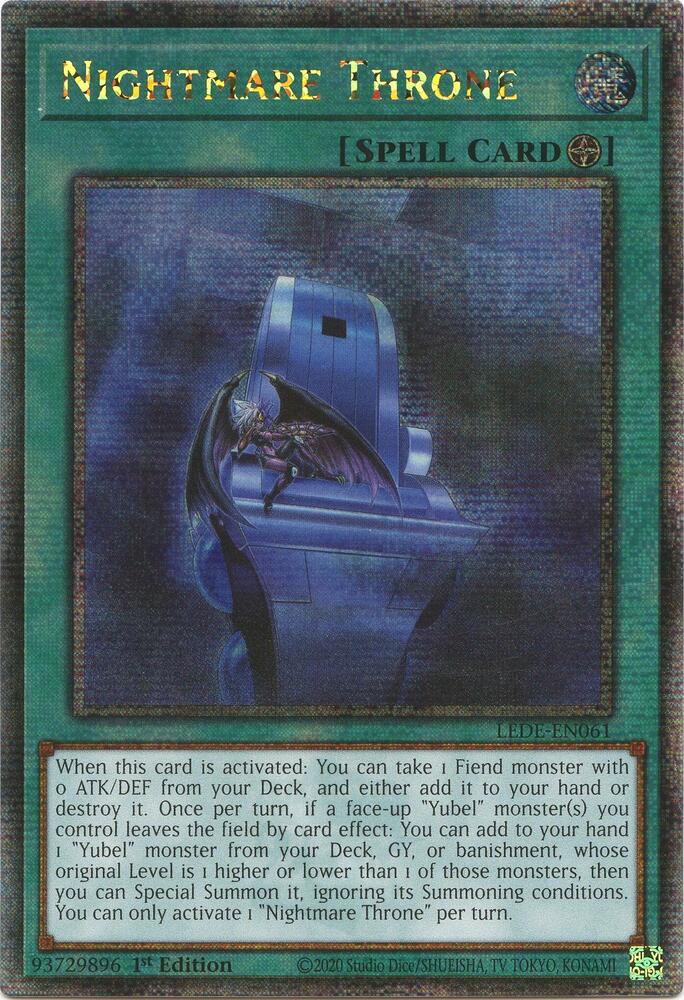 Nightmare Throne (Quarter Century Secret Rare) card image