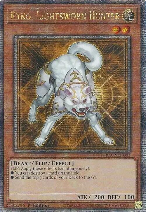 Ryko, Lightsworn Hunter (Quarter Century Secret Rare) card image