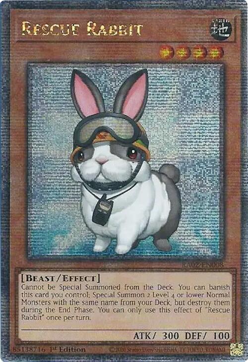 Rescue Rabbit (Quarter Century Secret Rare) card image