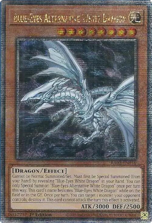 Blue-Eyes Alternative White Dragon (Quarter Century Secret Rare) card image