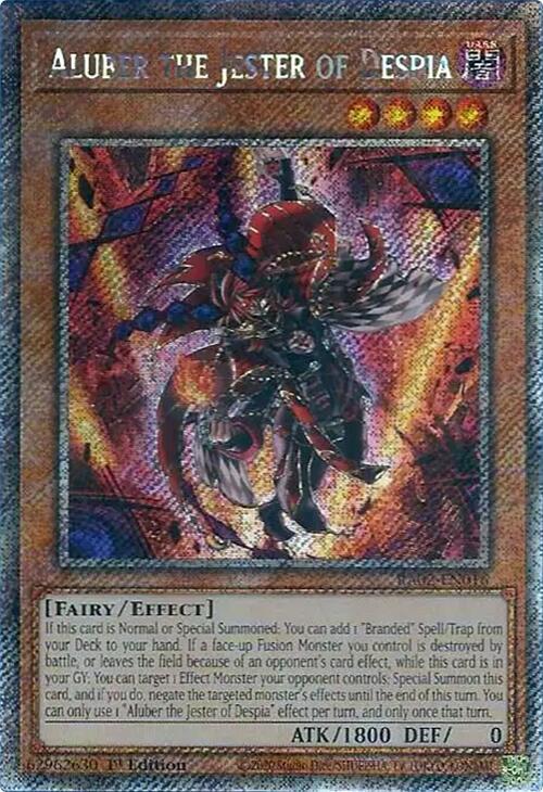 Aluber the Jester of Despia (Platinum Secret Rare) card image