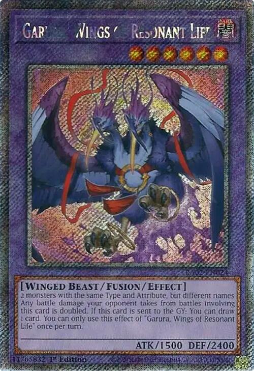 Garura, Wings of Resonant Life (Platinum Secret Rare) card image