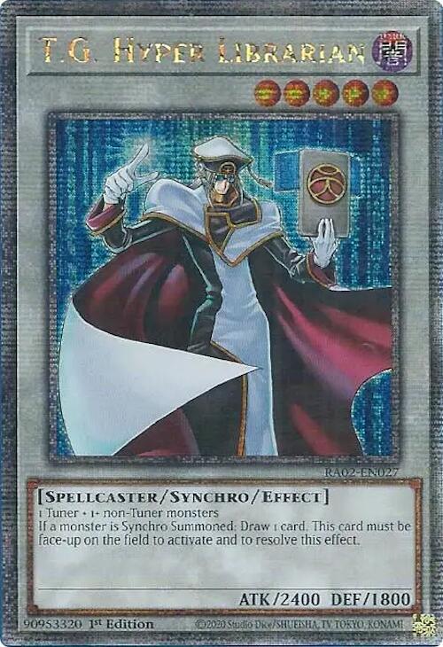 T.G. Hyper Librarian (Quarter Century Secret Rare) card image