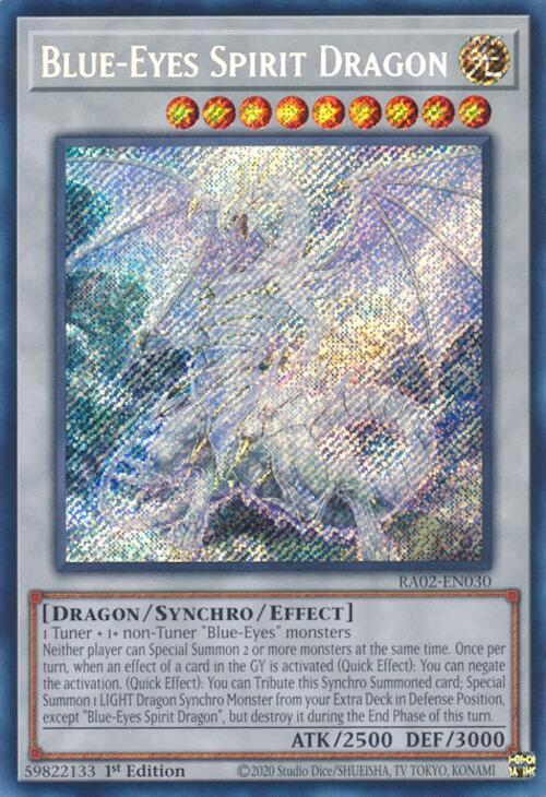 Blue-Eyes Spirit Dragon (Secret Rare) card image