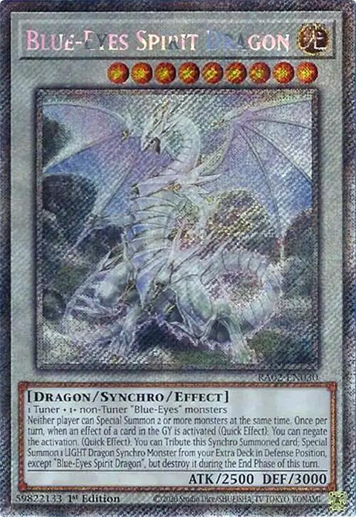 Blue-Eyes Spirit Dragon (Platinum Secret Rare) card image