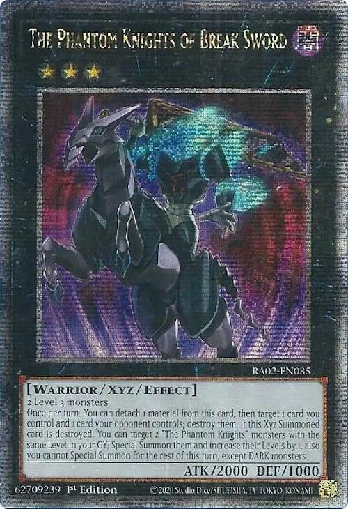 The Phantom Knights of Break Sword (Quarter Century Secret Rare) card image