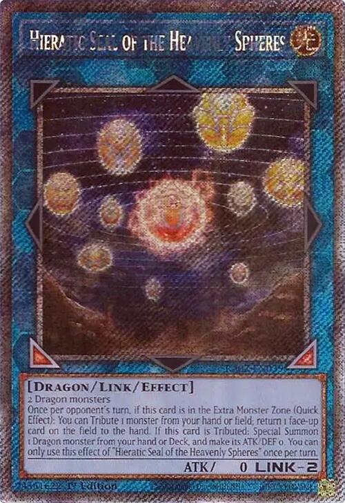 Hieratic Seal of the Heavenly Spheres (Platinum Secret Rare) card image