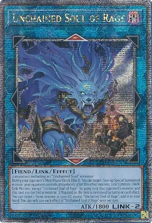 Unchained Soul of Rage (Quarter Century Secret Rare) card image