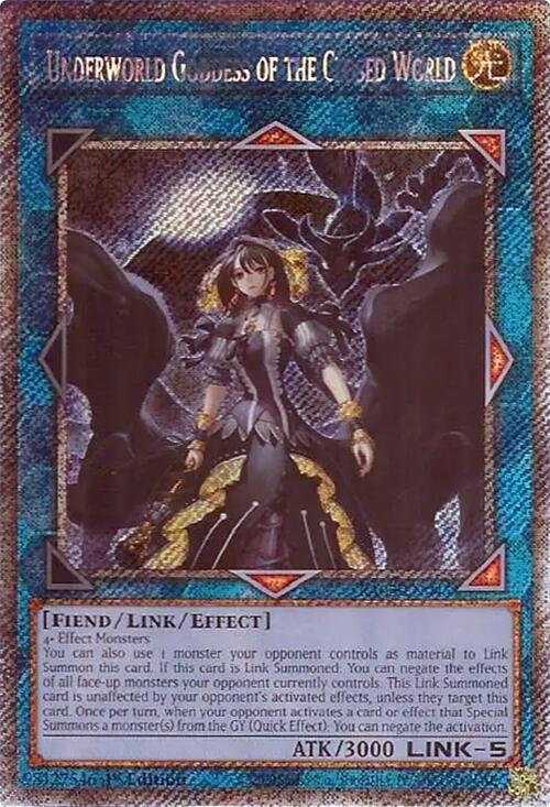 Underworld Goddess of the Closed World (Platinum Secret Rare) card image