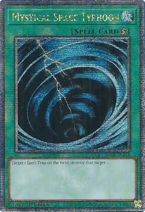 Mystical Space Typhoon (Quarter Century Secret Rare) card image