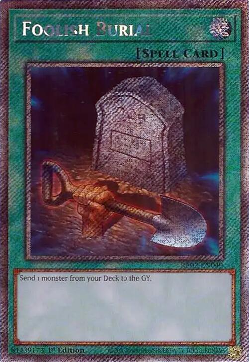 Foolish Burial (Platinum Secret Rare) card image