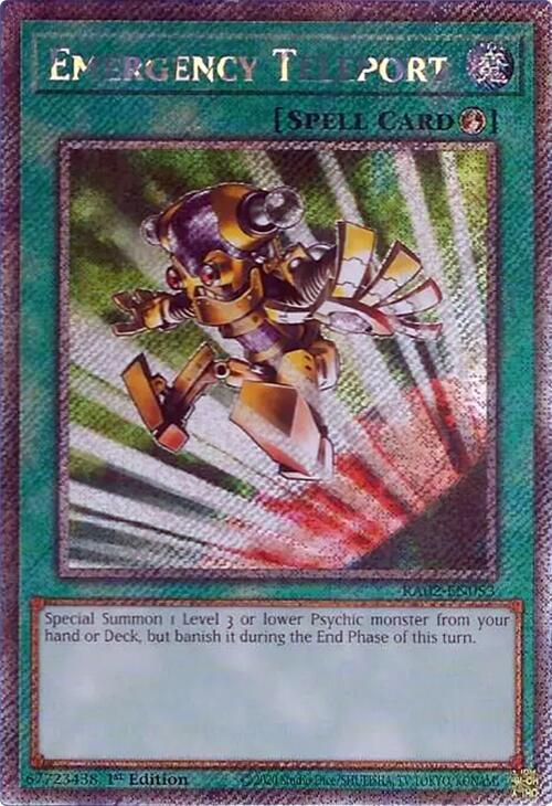 Emergency Teleport (Platinum Secret Rare) card image