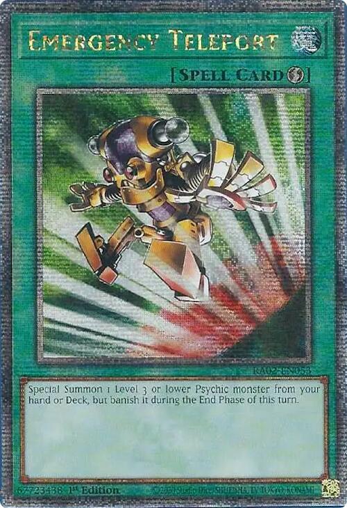 Emergency Teleport (Quarter Century Secret Rare) card image