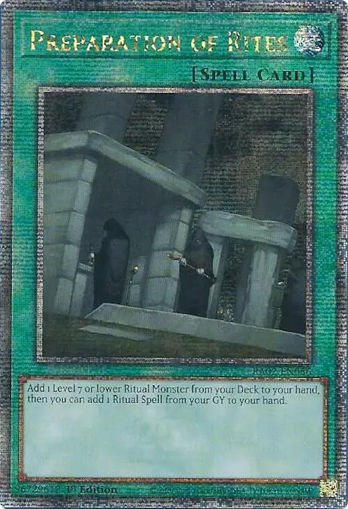 Preparation of Rites (Quarter Century Secret Rare) card image