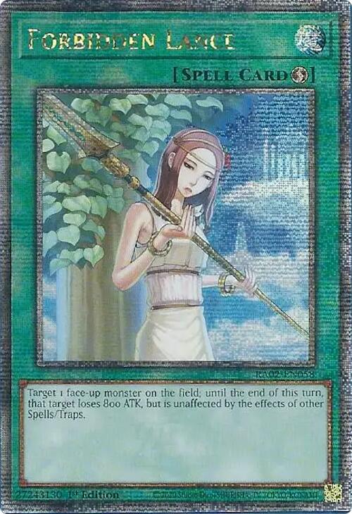 Forbidden Lance (Quarter Century Secret Rare) card image