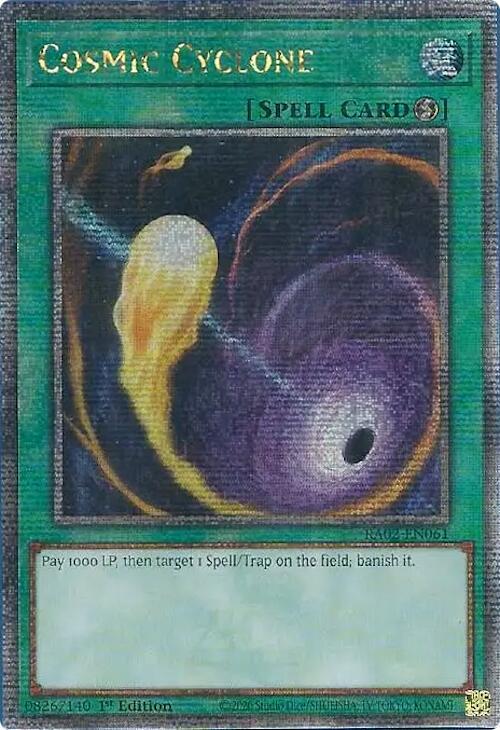 Cosmic Cyclone (Quarter Century Secret Rare) card image