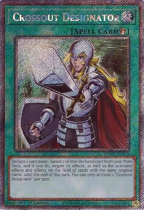 Crossout Designator (Platinum Secret Rare) card image