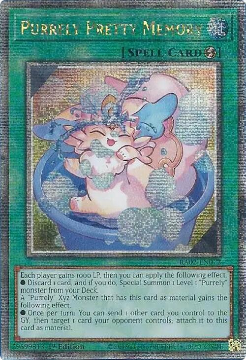 Purrely Pretty Memory (Quarter Century Secret Rare) card image