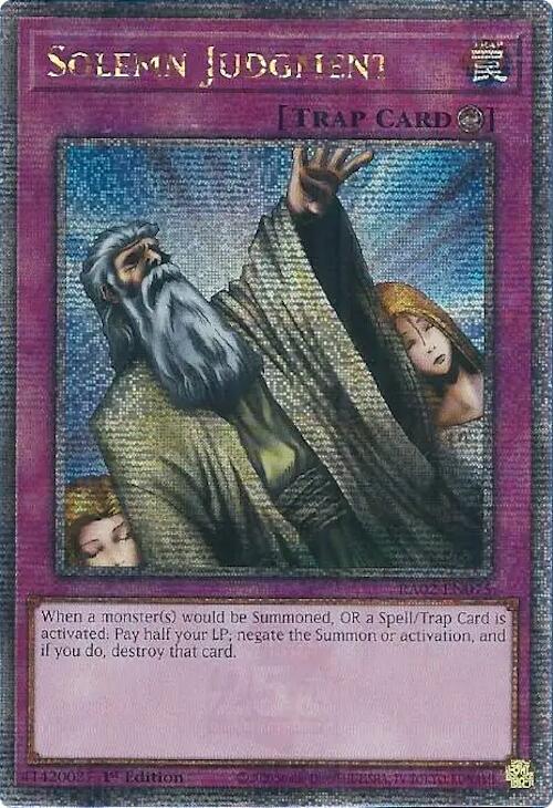 Solemn Judgment (Quarter Century Secret Rare) card image