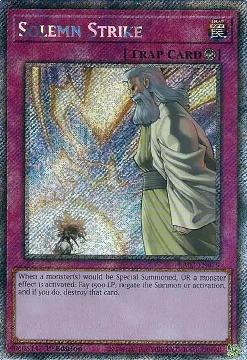 Solemn Strike (Platinum Secret Rare) card image