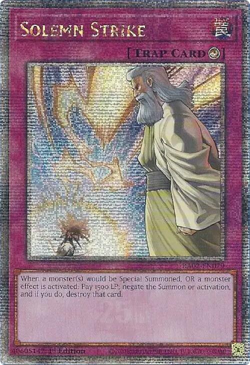 Solemn Strike (Quarter Century Secret Rare) card image