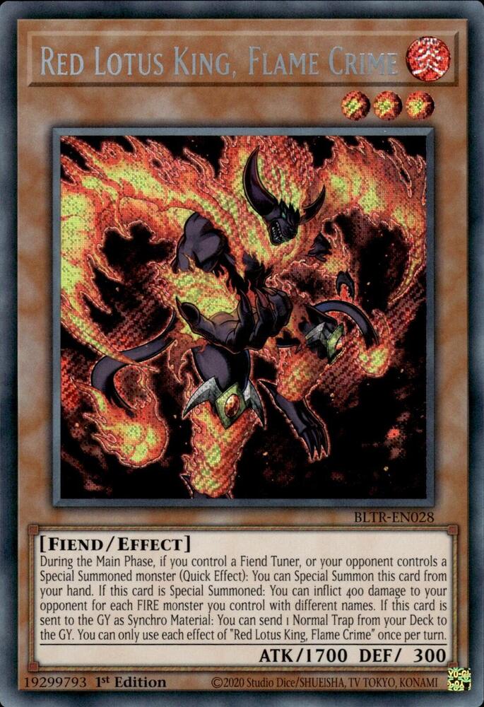 Red Lotus King, Flame Crime card image