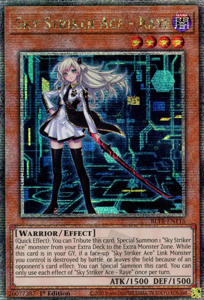 Sky Striker Ace - Raye (Alternate Art) (Quarter Century Secret Rare) card image
