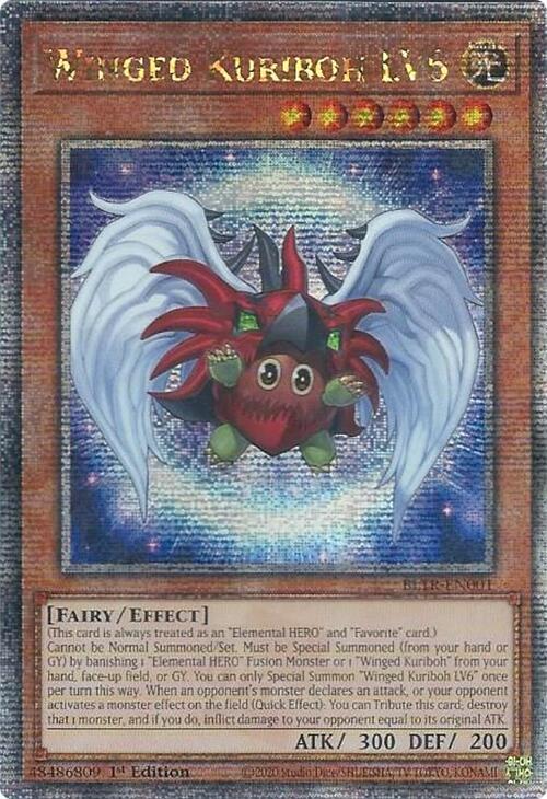 Winged Kuriboh LV6 (Quarter Century Secret Rare) card image