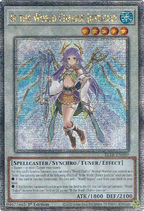 Ib the World Chalice Justiciar (Quarter Century Secret Rare) card image