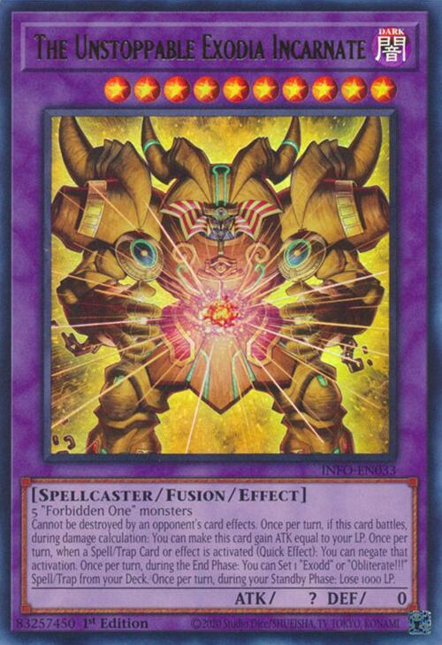 The Unstoppable Exodia Incarnate card image