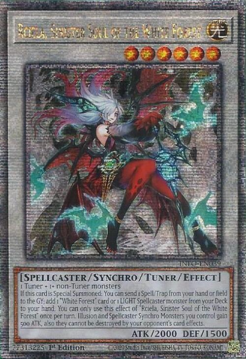 Rciela, Sinister Soul of the White Forest (Quarter Century Secret Rare) card image