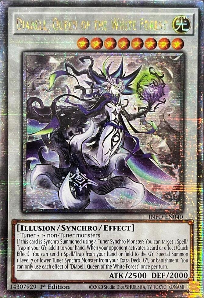 Diabell, Queen of the White Forest (Quarter Century Secret Rare) card image