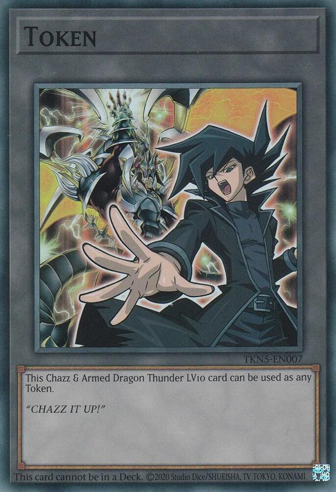 Token: Chazz & Armed Dragon Thunder LV10 card image
