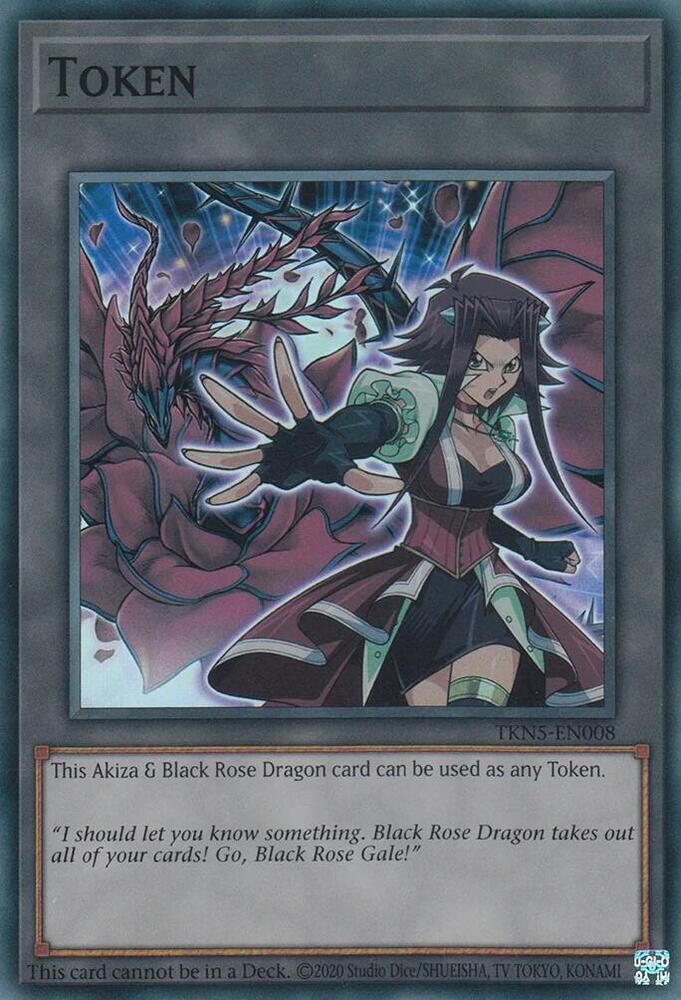 Token: Akiza & Black Rose Dragon card image