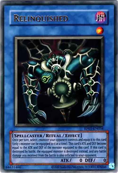 Relinquished card image
