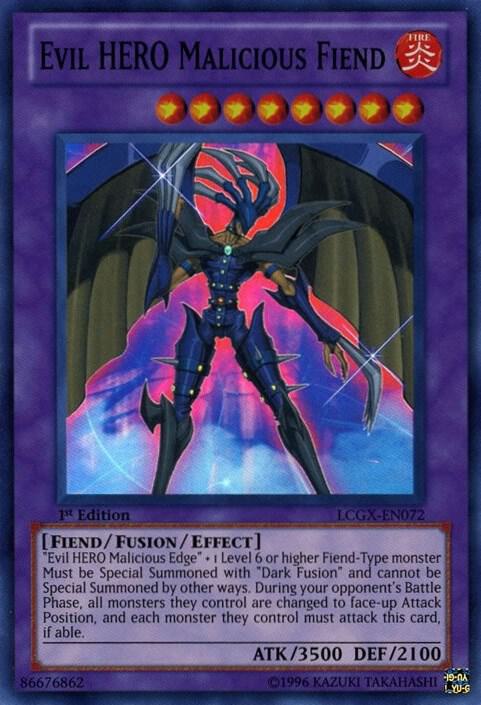 Evil HERO Malicious Fiend card image