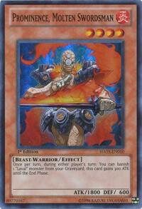 Prominence, Molten Swordsman (1st Edition) card image