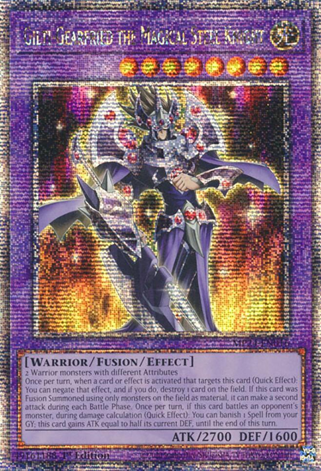 Gilti-Gearfried the Magical Steel Knight (Quarter Century Secret Rare) card image