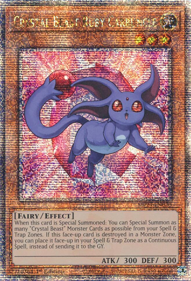 Crystal Beast Ruby Carbuncle (Quarter Century Secret Rare) card image