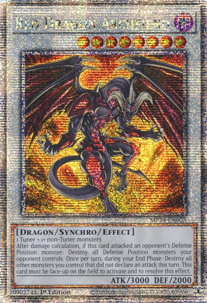 Red Dragon Archfiend (Quarter Century Secret Rare) card image