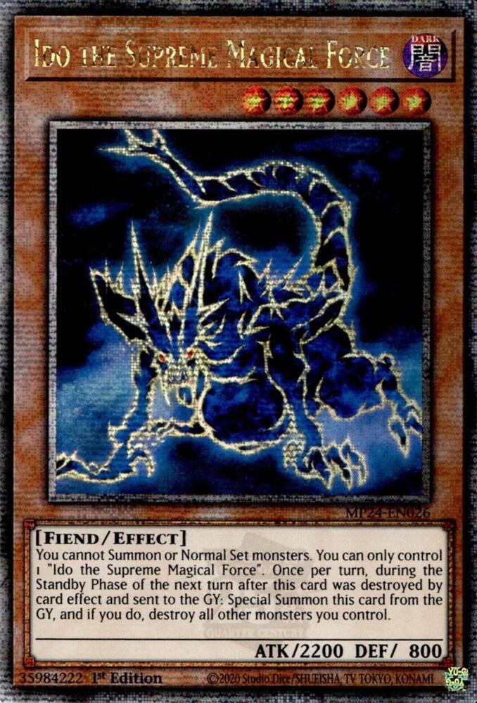 Ido the Supreme Magical Force (Quarter Century Secret Rare) card image