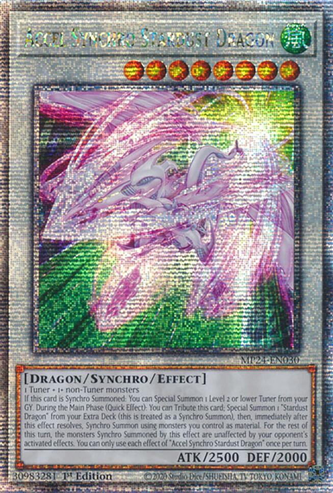 Accel Synchro Stardust Dragon (Quarter Century Secret Rare) card image