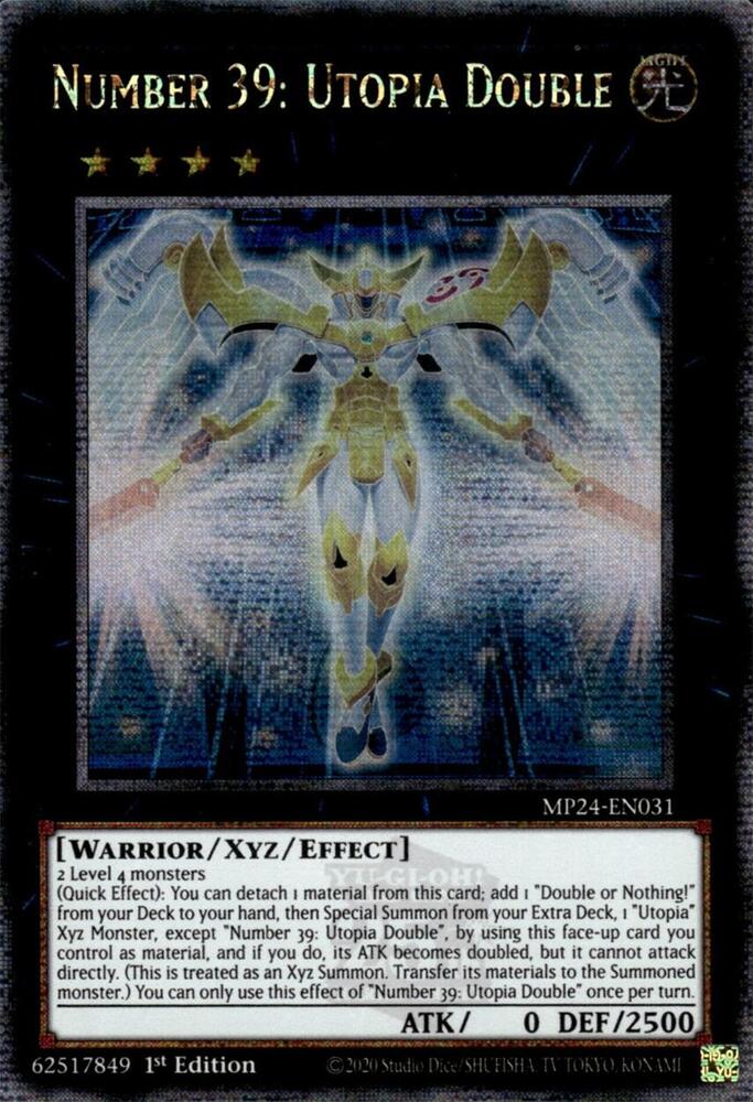 Number 39: Utopia Double (Quarter Century Secret Rare) card image