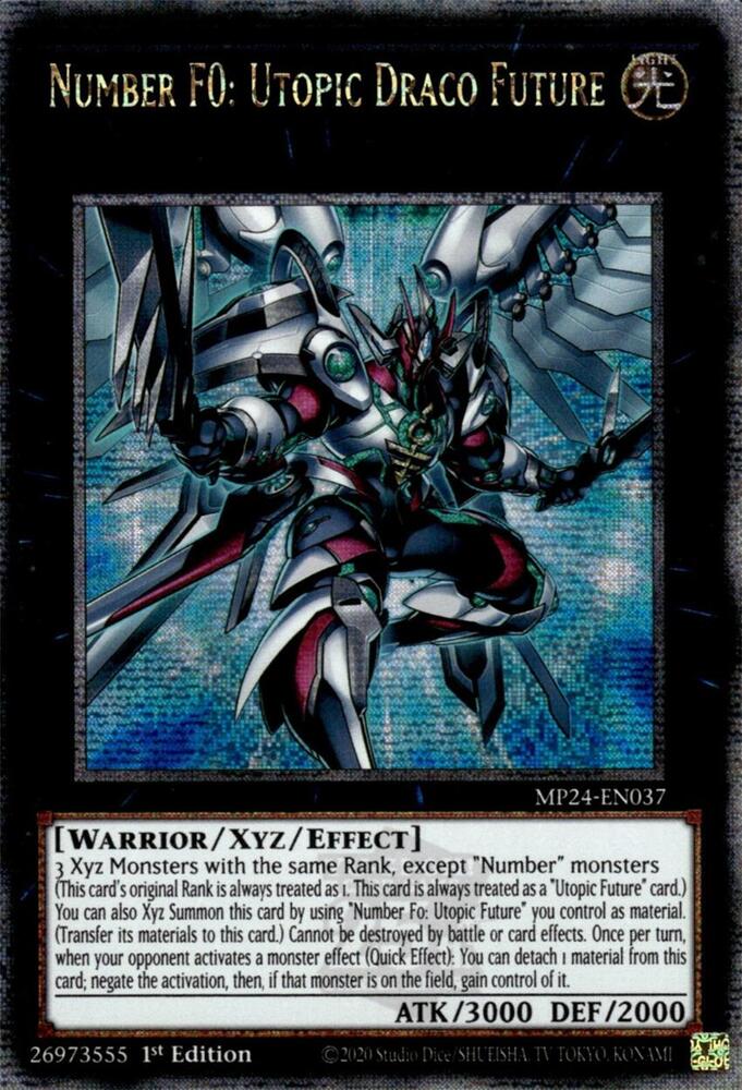 Number F0: Utopic Draco Future (Quarter Century Secret Rare) card image