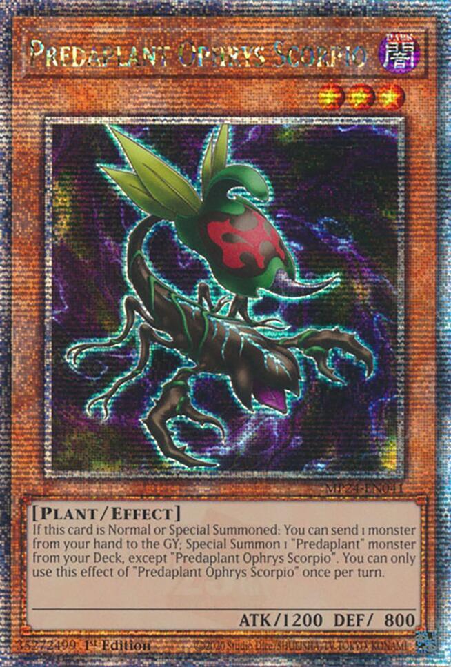 Predaplant Ophrys Scorpio (Quarter Century Secret Rare) card image