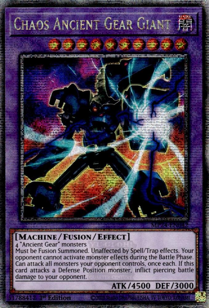 Chaos Ancient Gear Giant (Quarter Century Secret Rare) card image